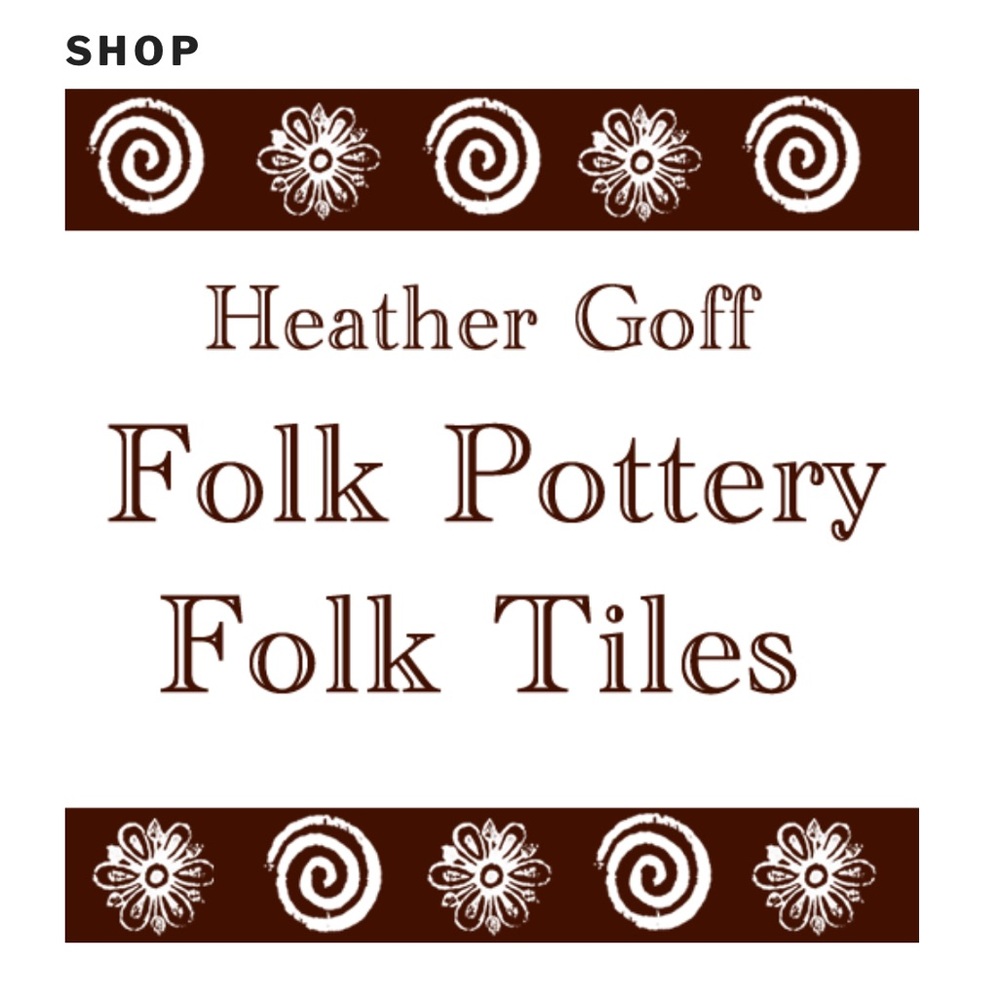 Handcrafted Blue and Green Grape Tile by Heather Goff - Picture 8 of 9